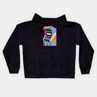 Retro Arcade Machine Game Over // Vintage Grunge Gamer Arcade Kids Hoodie